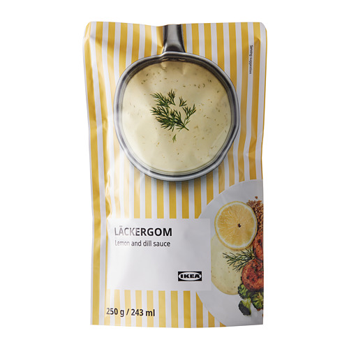 LÄCKERGOM citronu un diļļu mērce