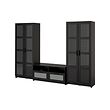 BRIMNES TV storage combination/glass doors