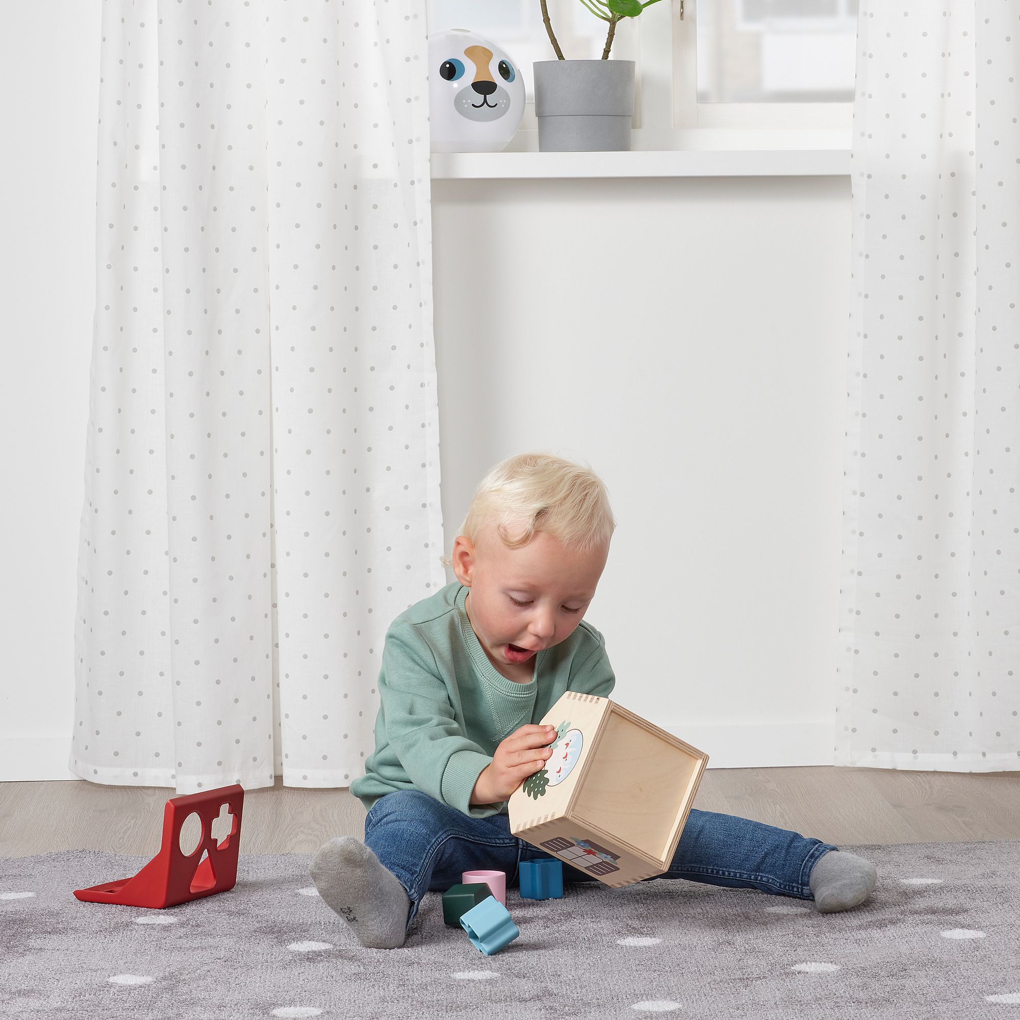 UPPSTÅ shape sorter multicolour IKEA Latvija