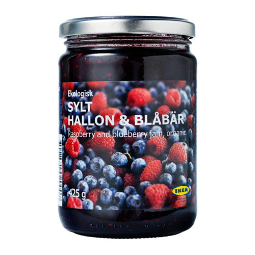 SYLT HALLON & BLÅBÄR aviečių ir mėlynių džemas