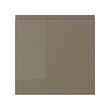 High-gloss dark grey-brown