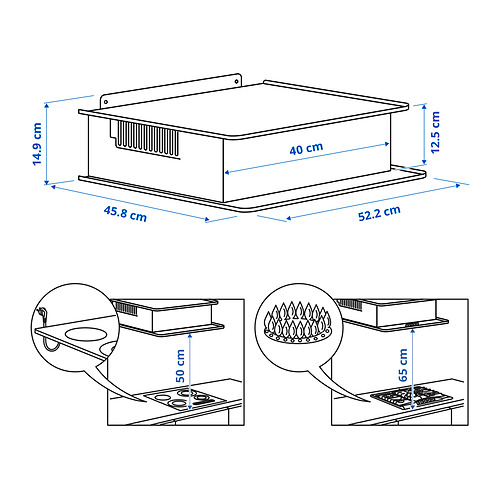 VIGGBO wall mounted extractor hood
