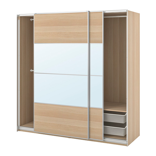 PAX/MEHAMN/AULI wardrobe with sliding doors