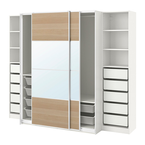 PAX/MEHAMN/AULI wardrobe with sliding doors