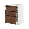 METOD/MAXIMERA base cab f hob/3 fronts/3 drawers