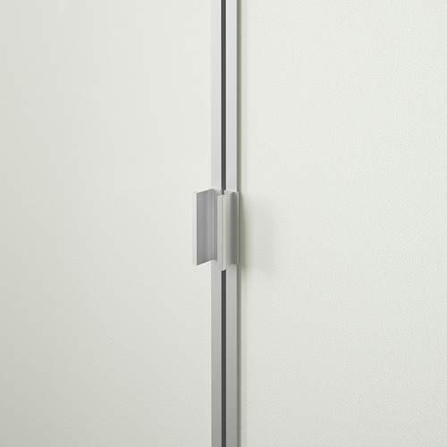 BILLY/MORLIDEN bookcase with glassdoors white/glass 80x30x202 cm