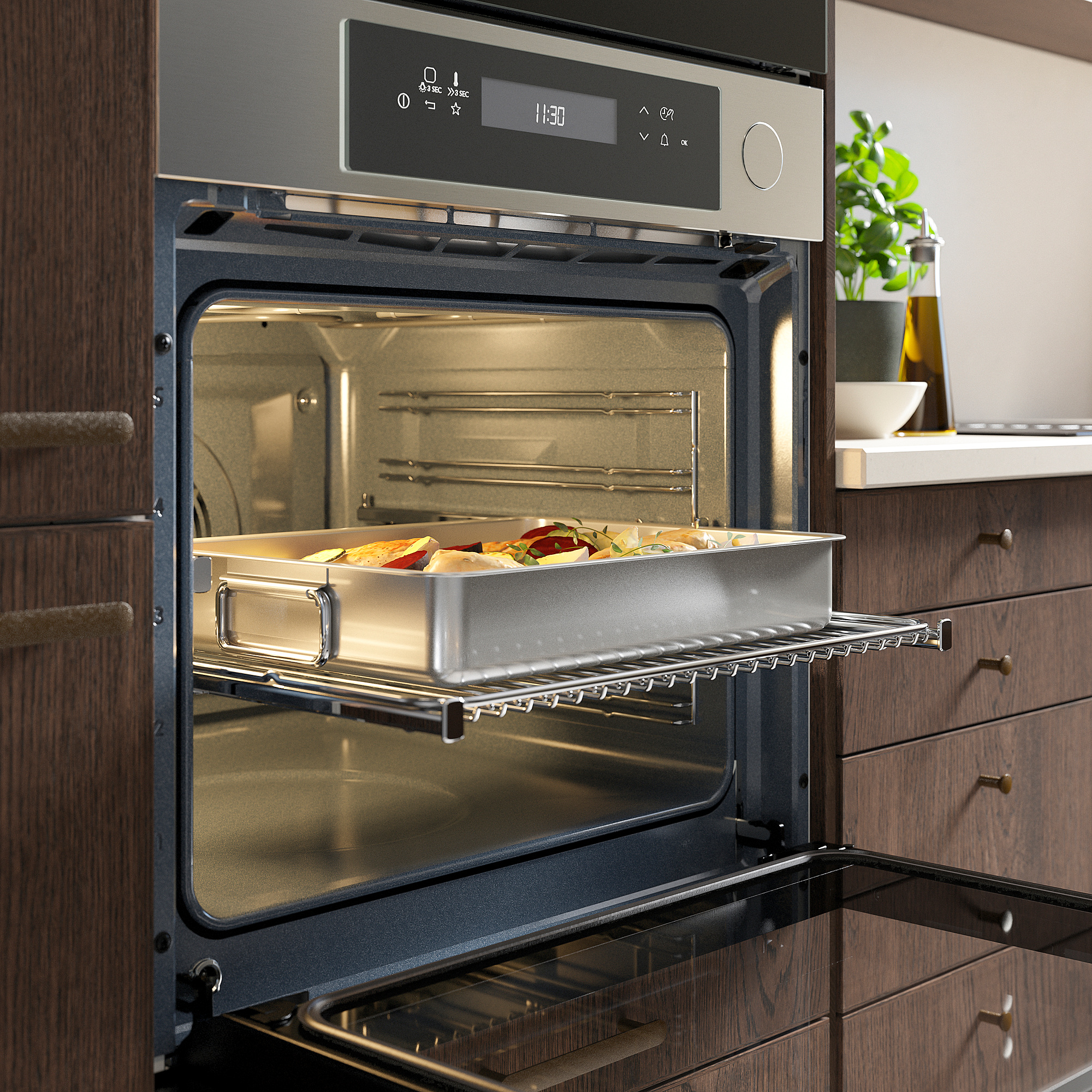 KULINARISK forced air oven w steam function stainless steel IKEA Eesti