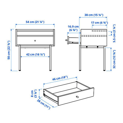 RÅDMANSÖ тумба прикроватная
