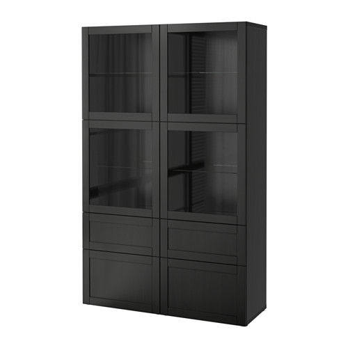 BESTÅ, storage combination w glass doors
