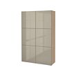 White stained oak effect/selsviken high-gloss/beige (+90€)