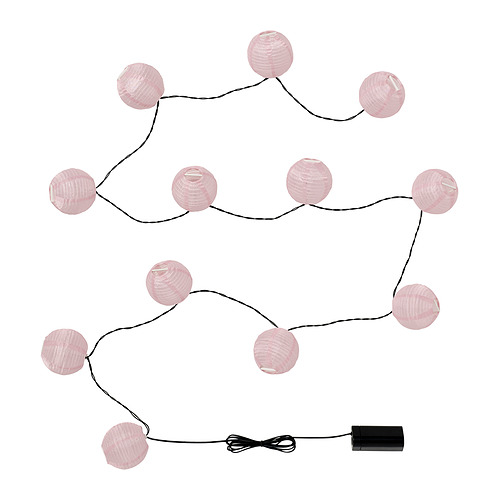 SOLVINDEN, LED lighting chain with 12 lights