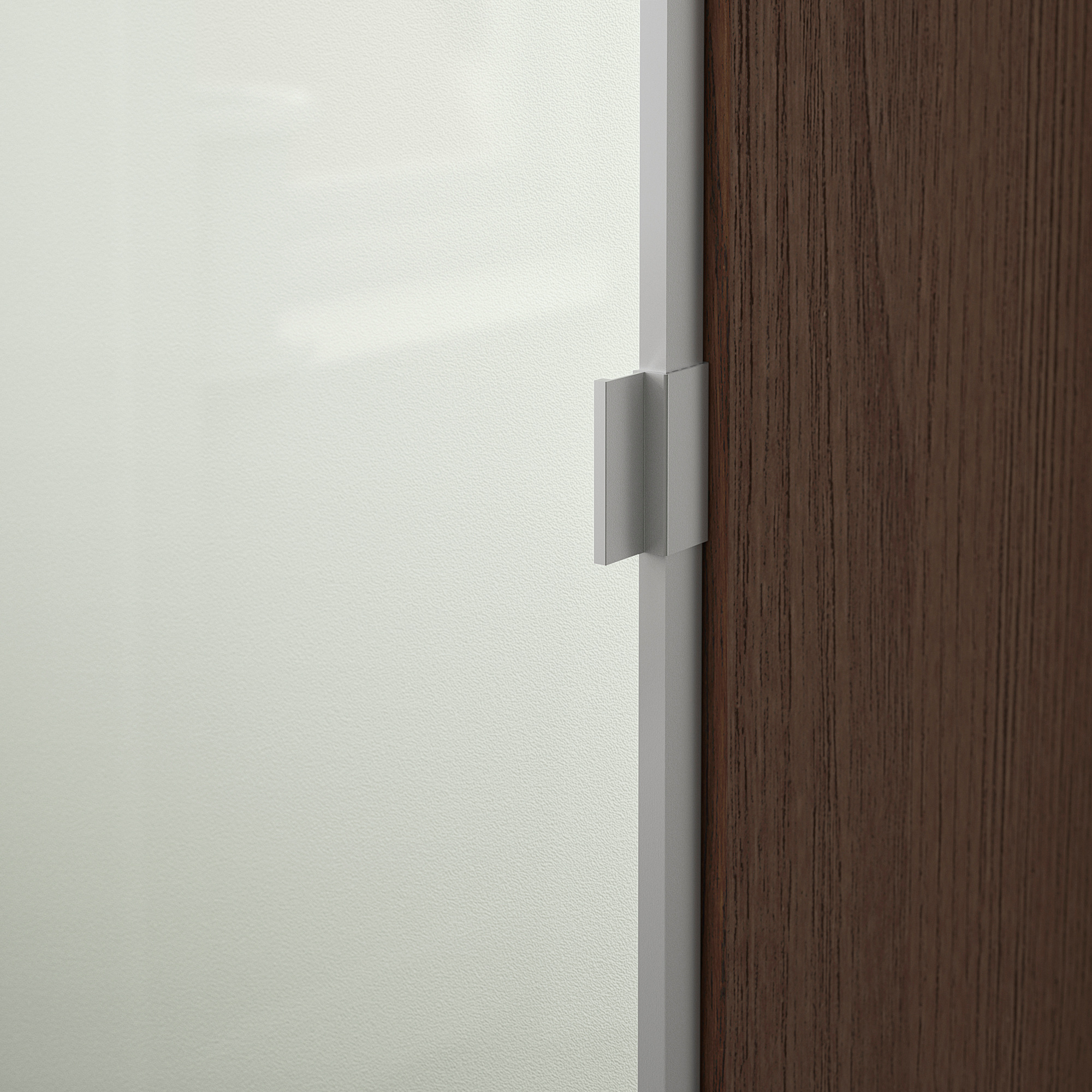 BILLY/MORLIDEN bookcase with glass door brown ash veneer/glass