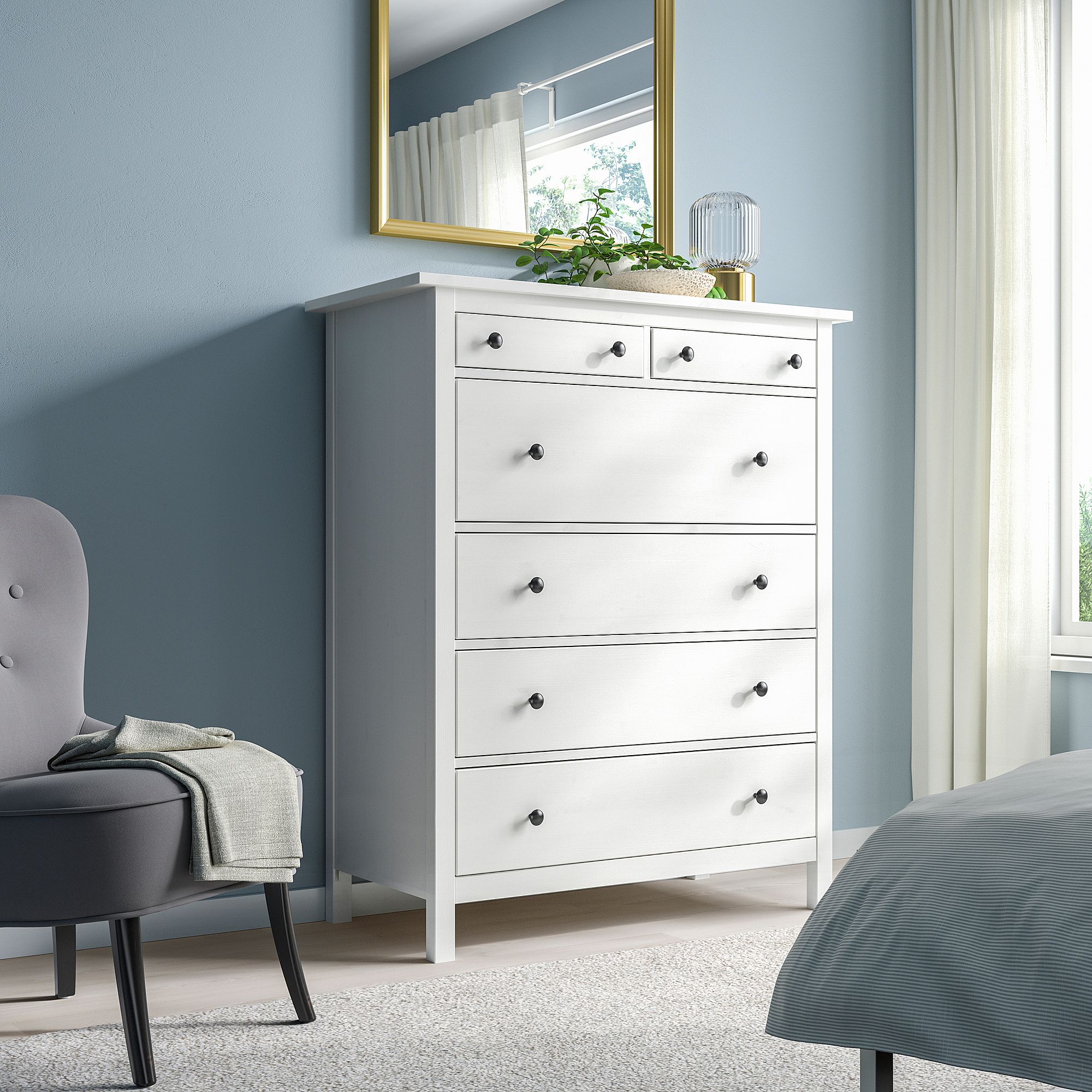 HEMNES chest of 6 drawers