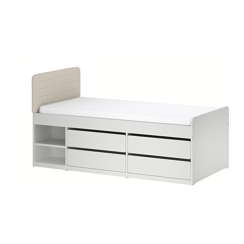 SLÄKT pesukastiga voodiraam