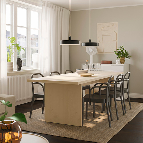 STOCKHOLM 2025/BERGSHYTTAN, table and 6 chairs