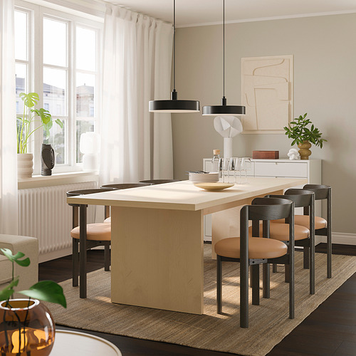 STOCKHOLM 2025/BERGSHYTTAN, table and 6 chairs