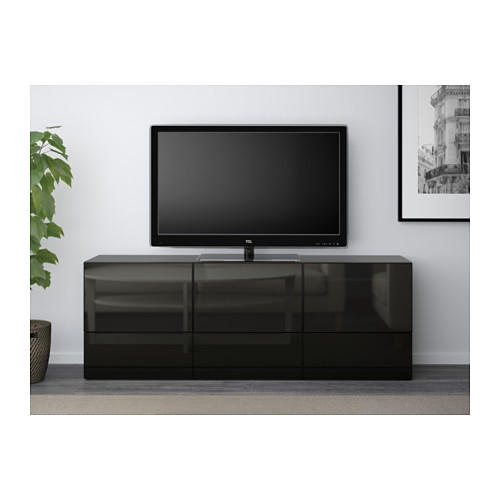 BESTÅ, TV galdiņš ar durvīm un atvilktnēm