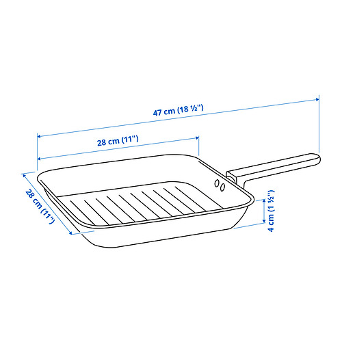 MIDDAGSMAT сковорода для гриля