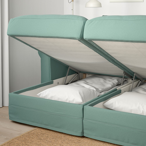 GRÖNLID 4seat sofa with chaise longues Ljungen light green IKEA Lietuva