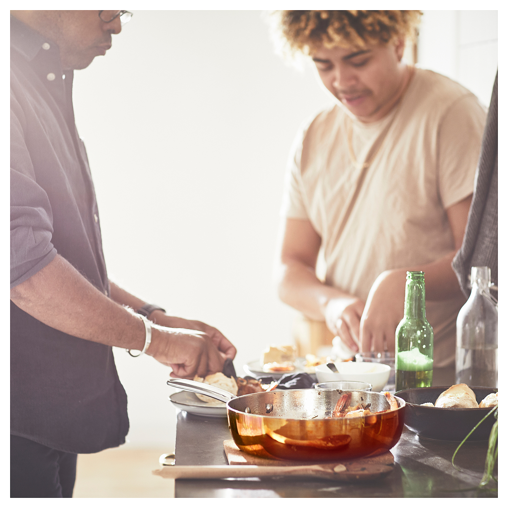 FINMAT sauté pan with lid copper/stainless steel 25 cm IKEA Eesti