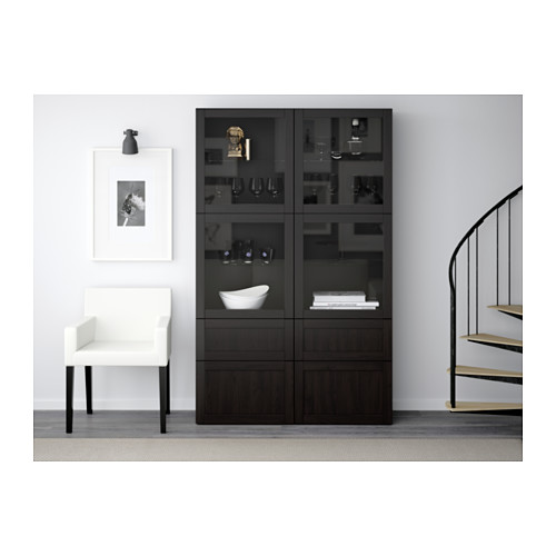 BESTÅ, storage combination w glass doors