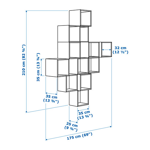 EKET комбинация настенных шкафов