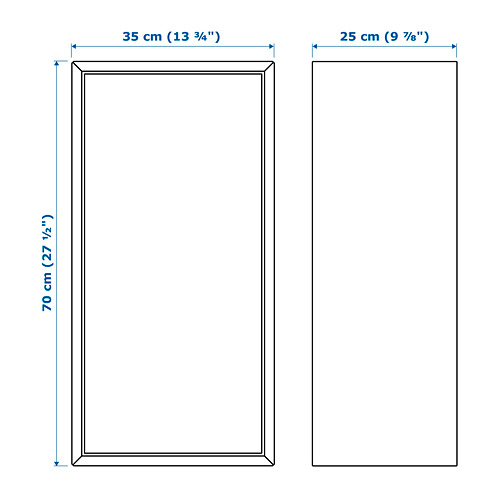 EKET w door and 2 shelves white 35x25x70 cm IKEA Latvija