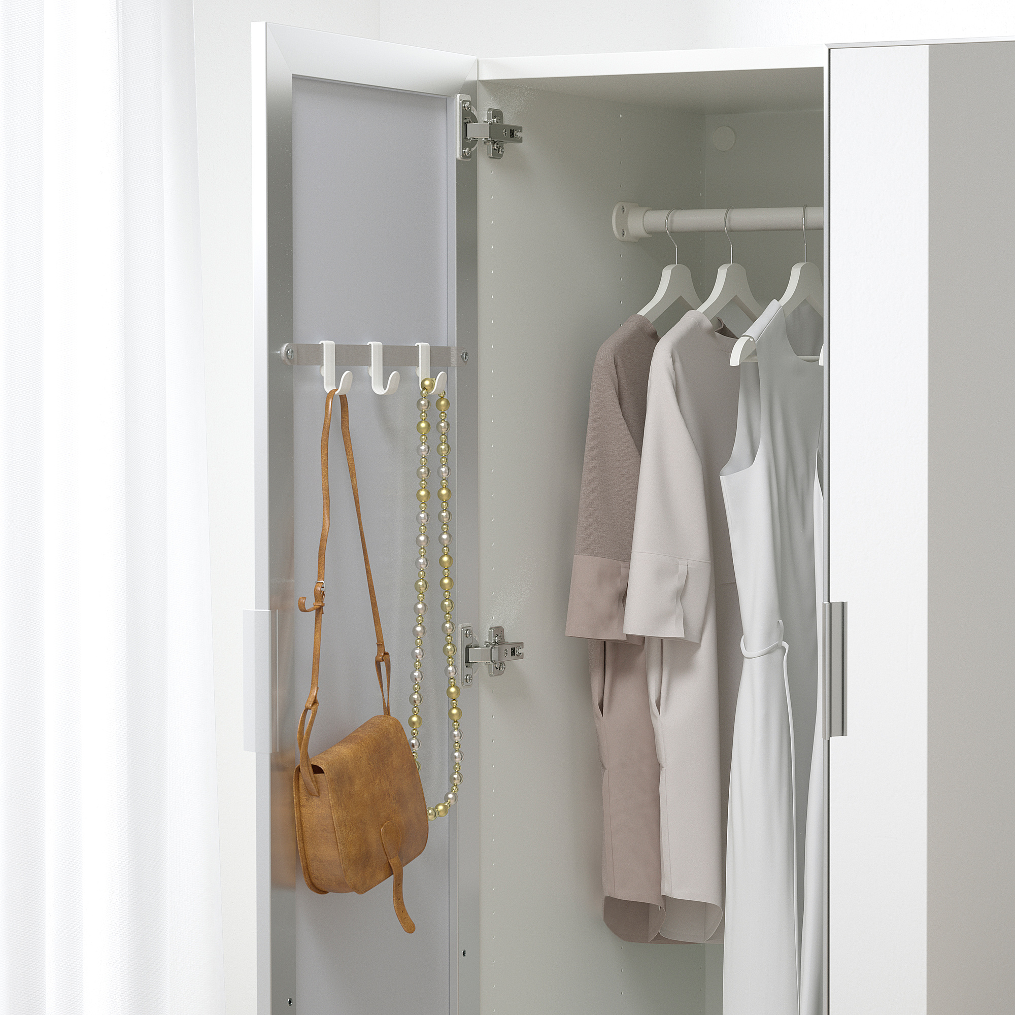 STRAUMEN door with hinges mirror glass 40x120 cm IKEA Latvija