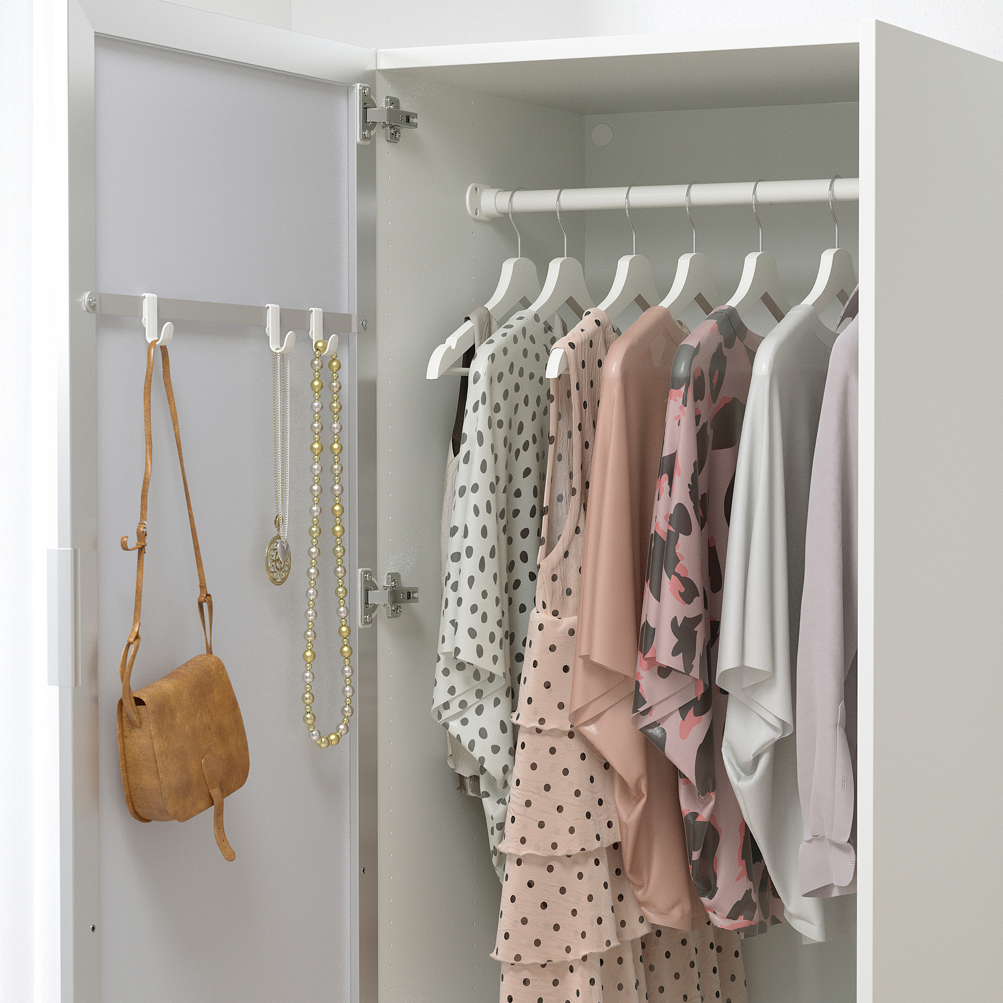 STRAUMEN door with hinges mirror glass 60x120 cm IKEA Eesti