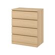 MALM комод с 4 ящиками