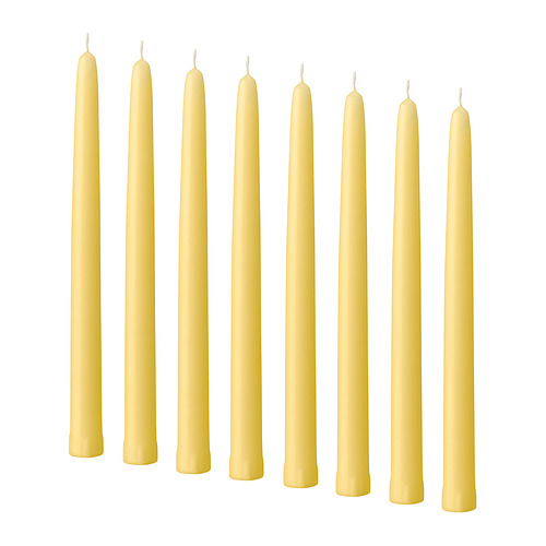 KLOKHET, unscented taper candle