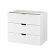 NORDLI komoda su 3 stalčiais