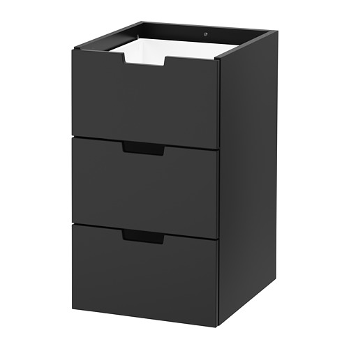 NORDLI modular chest of 3 drawers