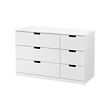 NORDLI chest of 6 drawers