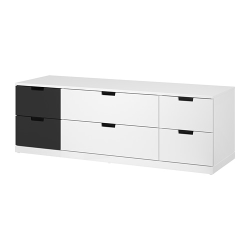 NORDLI komoda su 6 stalčiais
