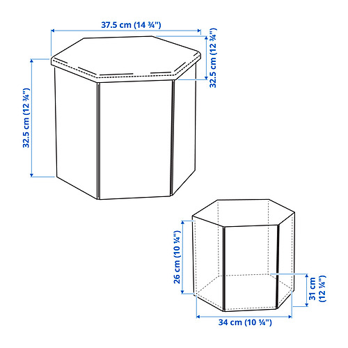 KJUGE pouffe with storage