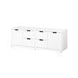 NORDLI kumode ar 6 atvilktnēm