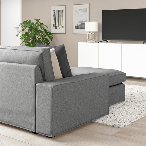 KIVIK keturvietė sofa su gulim. foteliu