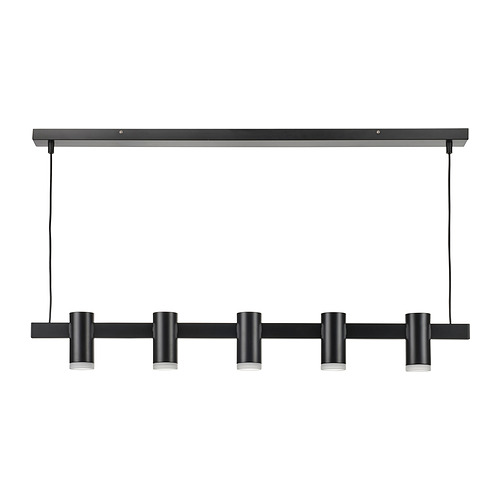 KRANSALG, pendant lamp with 5 lamps