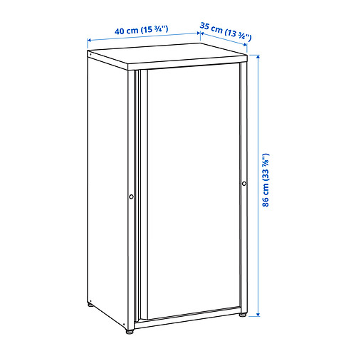JOSEF in/outdoor dark grey 40x35x86 cm IKEA Latvija