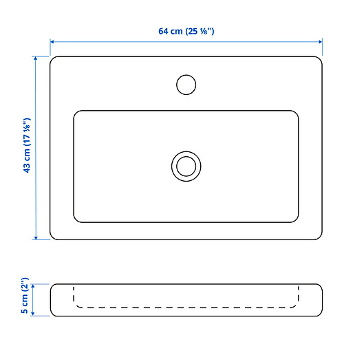 TVÄLLEN одинарная раковина