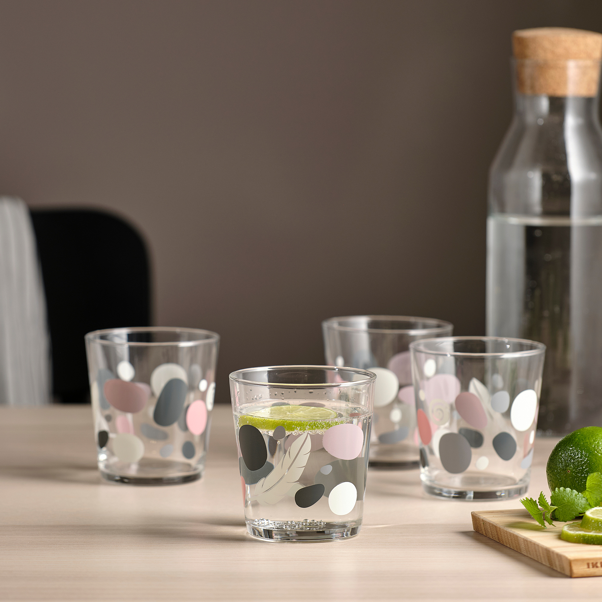 SOMMARFLOX стакан с рисунком камни/разноцветный 30 сл | IKEA Latvija