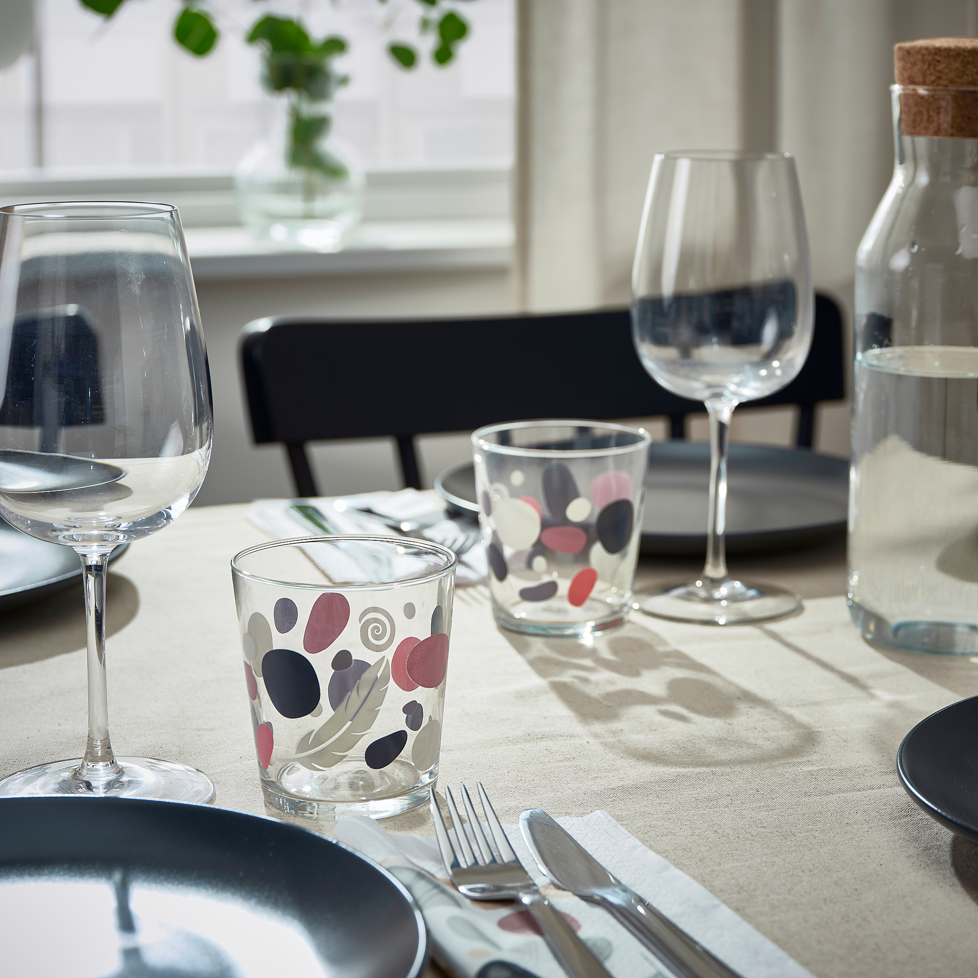 SOMMARFLOX стакан с рисунком камни/разноцветный 30 сл | IKEA Eesti