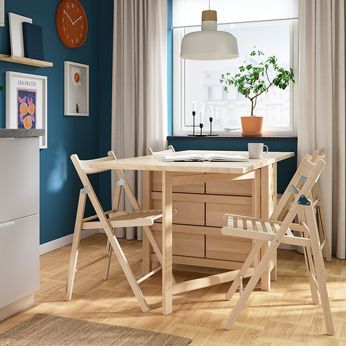 NORDEN/FRÖSVI, table and 4 chairs