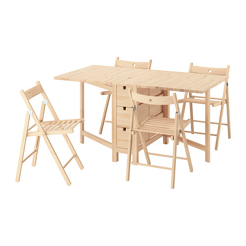 NORDEN/FRÖSVI, table and 4 chairs