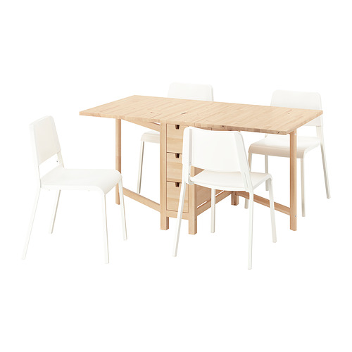 NORDEN/TEODORES, table and 4 chairs