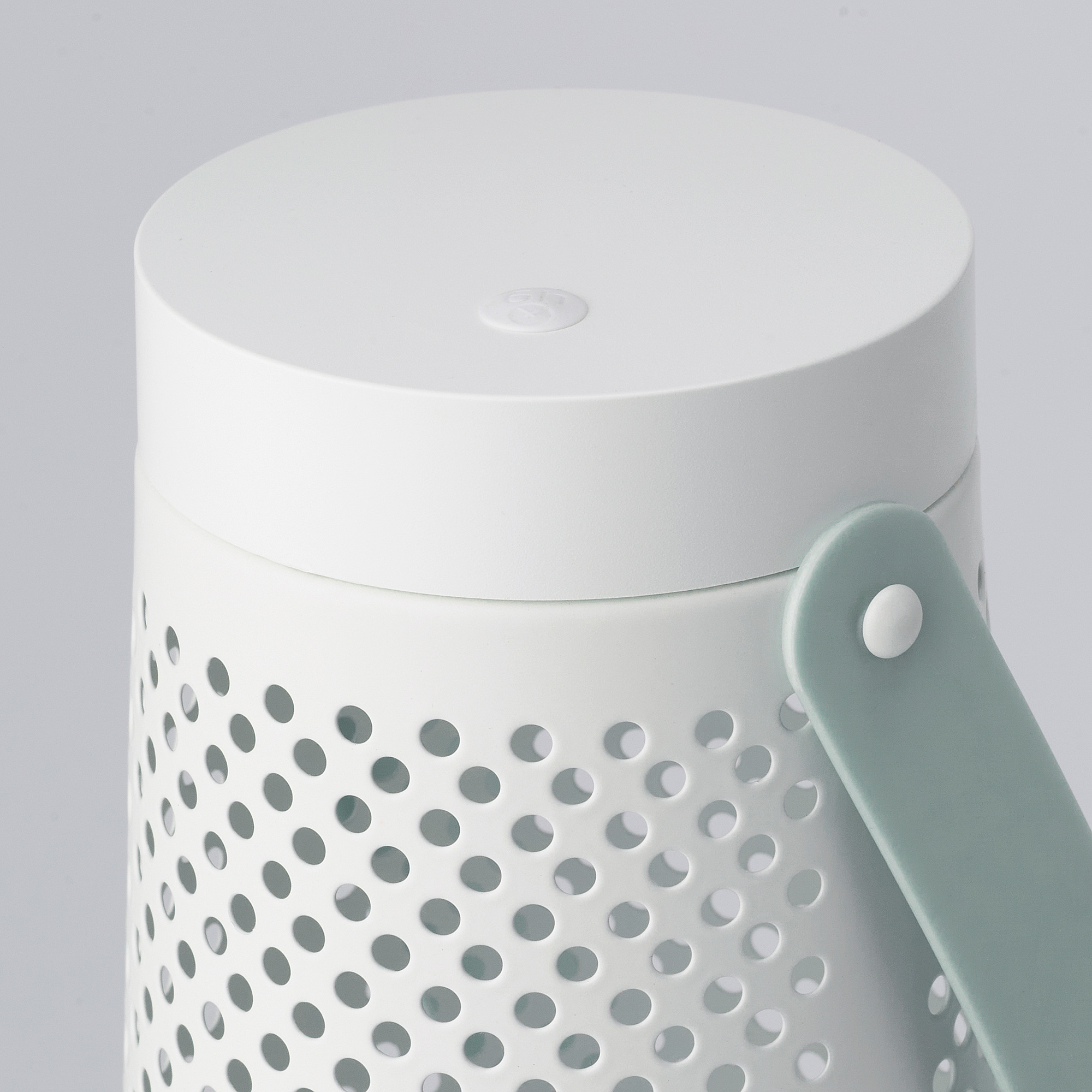 SOMMARLÅNKE LED decorative table lamp white dots/batteryoperated