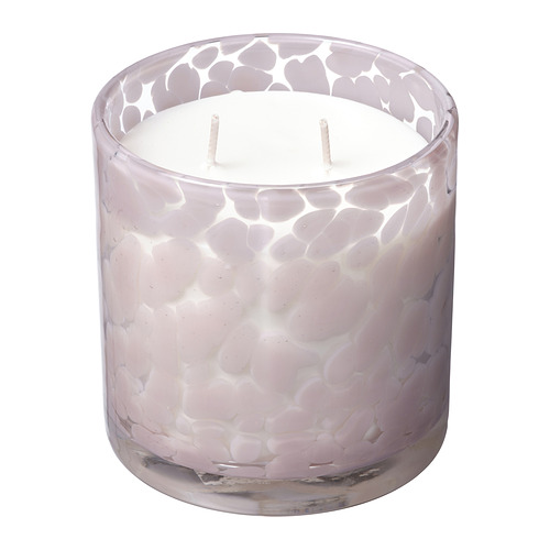 LUGNARE aromatiz. svece stikla tr., 2 dakt.