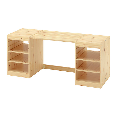 TROFAST, desk with shelves