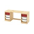 TROFAST desk with storage boxes/trays